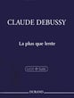 La plus Que Lente piano sheet music cover